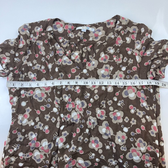 Boden Brown Floral Blouse N244-21 - Picture 6 of 7